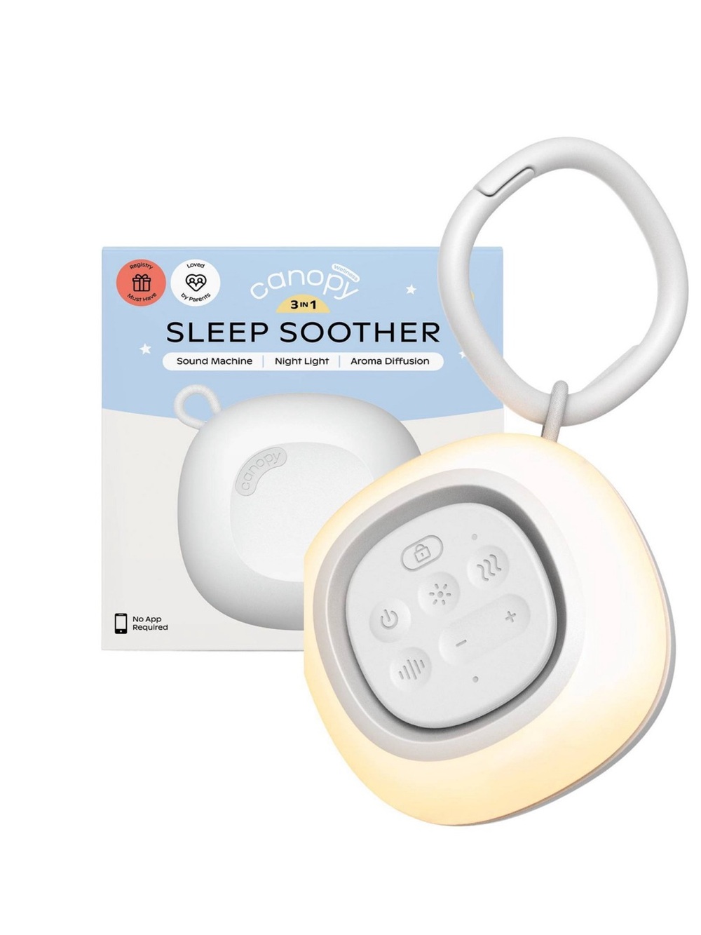 Canopy Sleep Soother Portable & Rechargeable USB Sound Machine